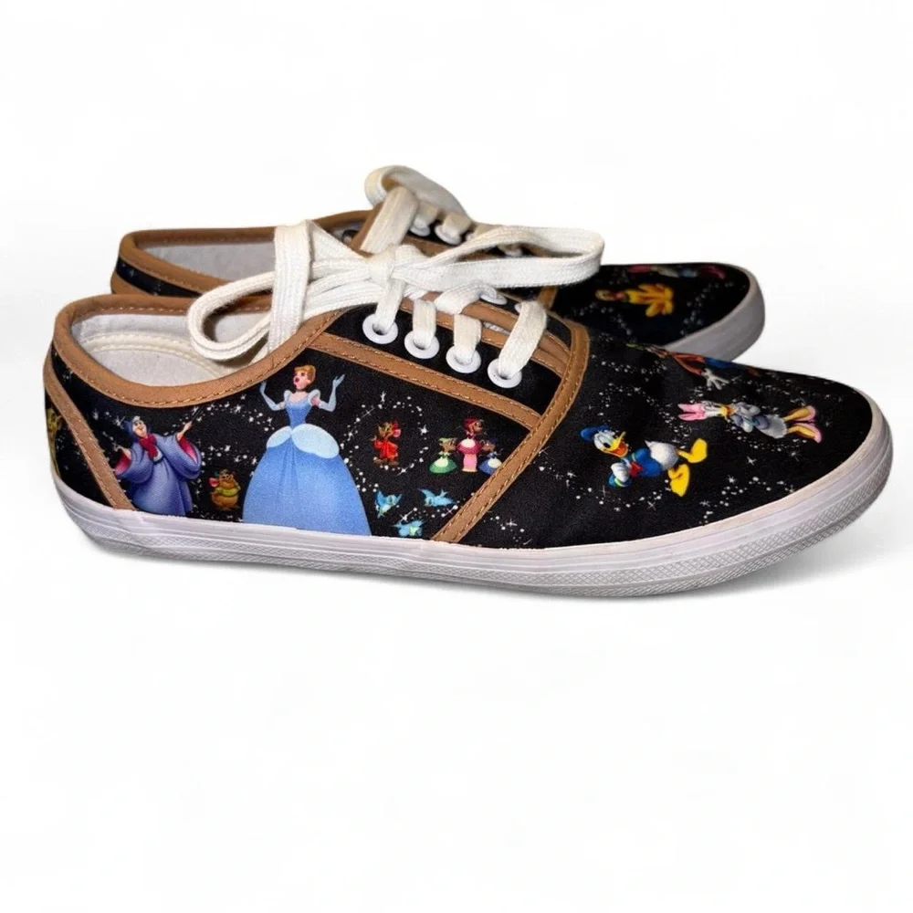 The Bradford Exchange Black Disney  Character Sneakers